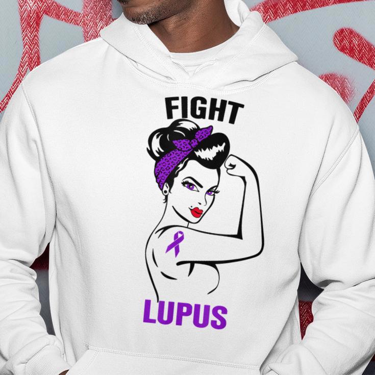 Im Mai Tragen Wir Lila Frauen Lupus Bewusstseinsmonat Hoodie Lustige Geschenke