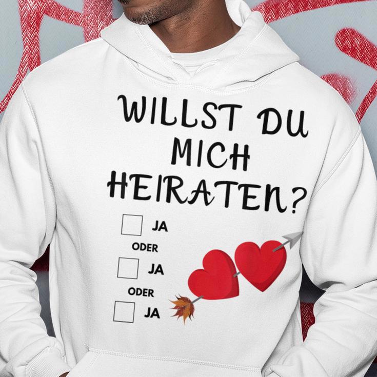 Marriage Proposal Willst Du Mich Heiraten Hoodie Lustige Geschenke