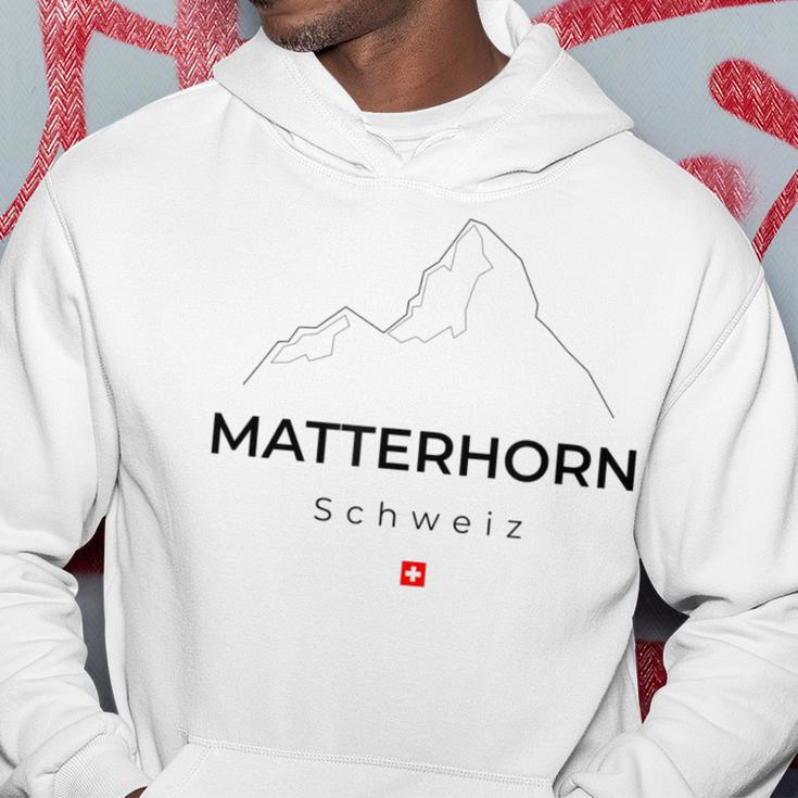 Matterhorn Switzerland Mountaineering Hiking Climbing Hoodie Lustige Geschenke