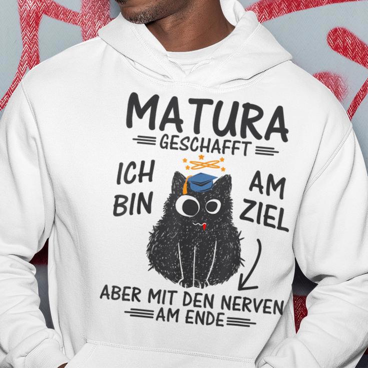 Matura Abschluss Katze Matura Abschied Matura Geschafft Kapuzenpullover Lustige Geschenke