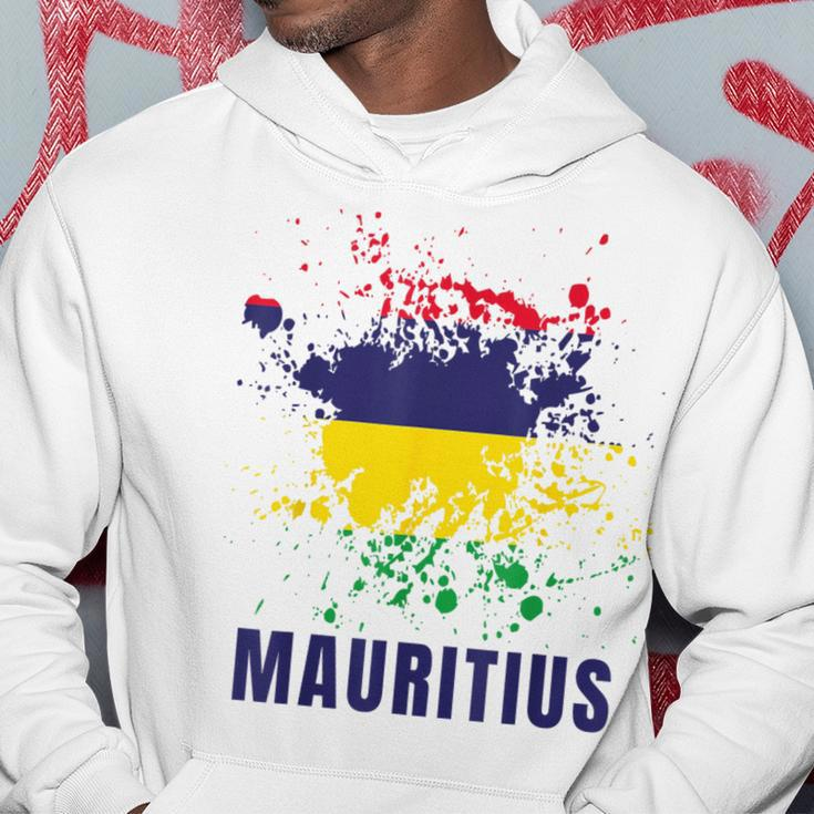 Mauritius Retro Vintage Watercolors Sport Mauritian Flag Hoodie Unique Gifts