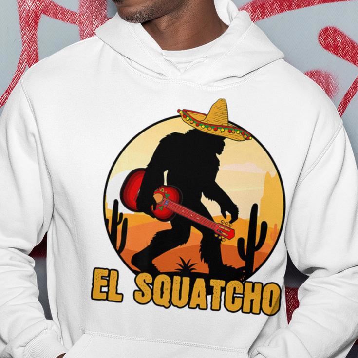 Mexican Sasquatch Meme Bigfoot Musician El Squatcho Hoodie Unique Gifts