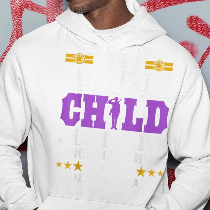 I Am A Military Child Purple Up For Military Child Month Hoodie Unique Gifts