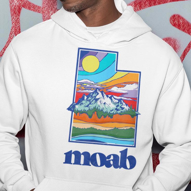 Moab Utah Vintage Nature Outdoor Graphic Hoodie Unique Gifts