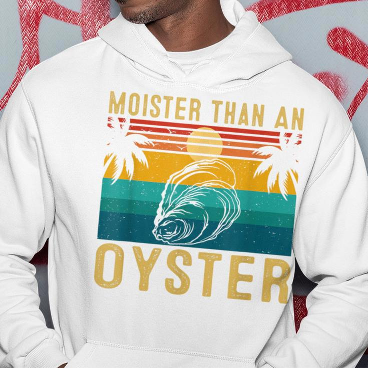 Moister Than An Oyster Retro Sunset For Oyster Lovers Hoodie Unique Gifts