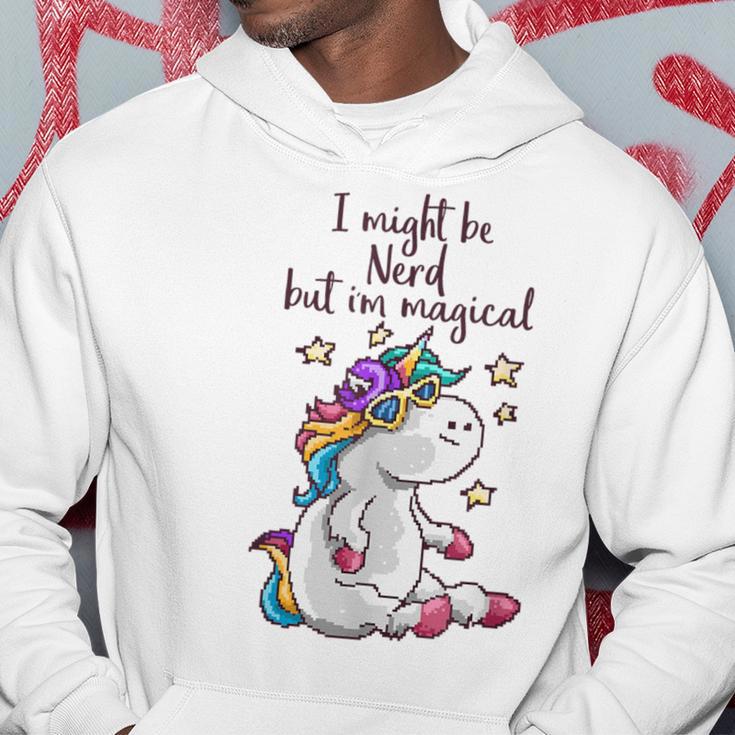 Nerd Pixel Einhorn 80S Hoodie Lustige Geschenke