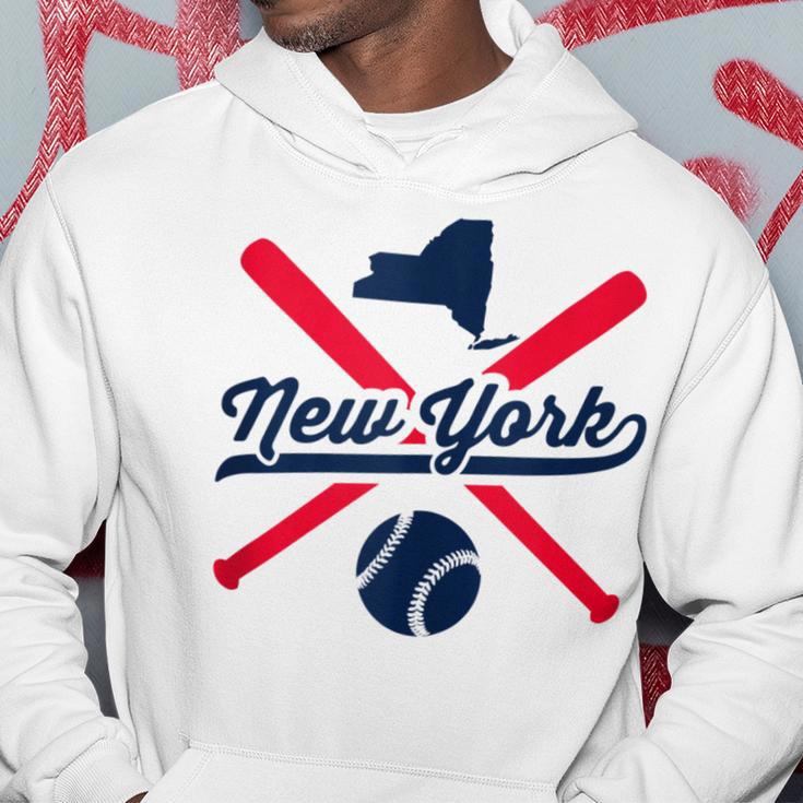 New York Baseball Vintage State Pride Love City Red Hoodie Unique Gifts