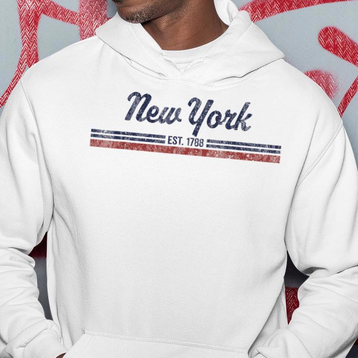 New York Vintage American Flag Retro Hoodie Unique Gifts