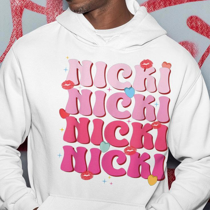 Nicki Personalized Name I Love Nicki Vintage Hoodie Funny Gifts