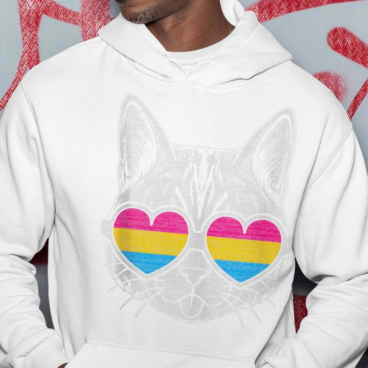 Pansexual Cat With Glasses Lgbt Pride Hoodie Personalized Gifts