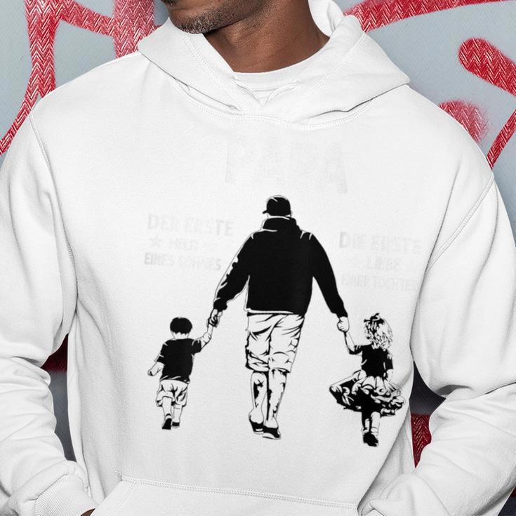 Papa Der Erste Held Eines Sohnes Erste Liebe Einer Tochter Hoodie Lustige Geschenke