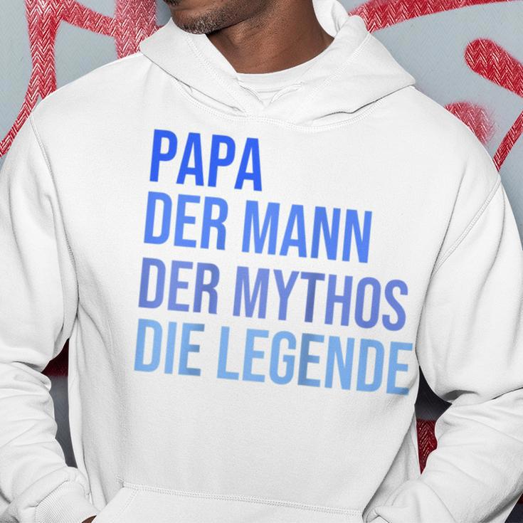 Papa Der Mann Der Mythos Die Legende Raglan Kapuzenpullover Lustige Geschenke