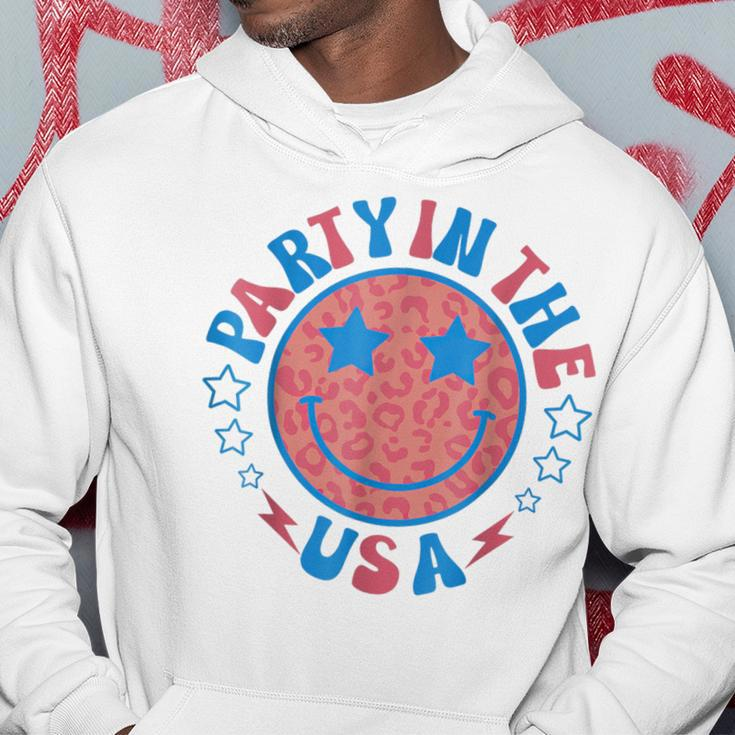 Party In The Usa 4Th Of July Preppy Smile Hoodie Personalized Gifts