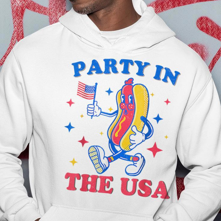 Party In The Usa Hot Dog Lover Usa 4Th Of July Hoodie Unique Gifts