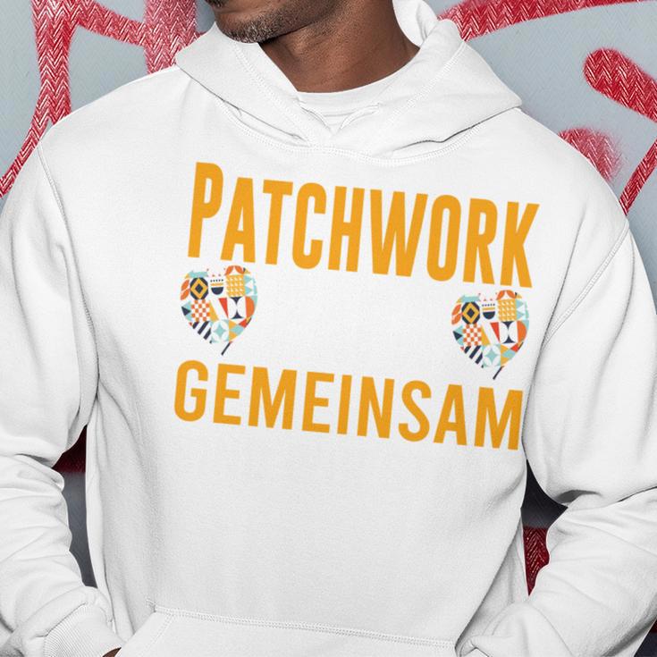 Patchwork Papa Gemeinsam Sind Wir Stark Bonus Papa Spruch Kapuzenpullover Lustige Geschenke