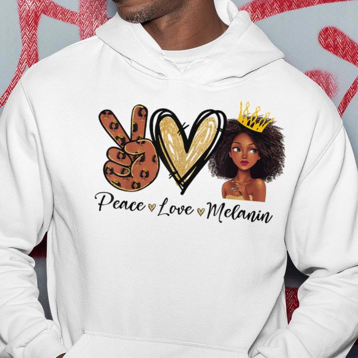 Peace Love Melanin Sugar Afro Black Brown Girls Pride Hoodie Personalized Gifts