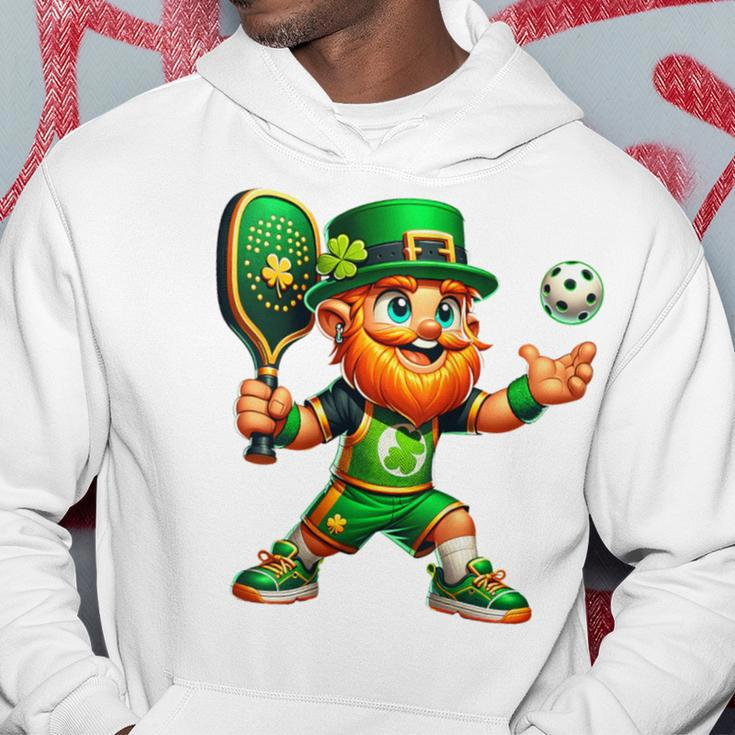 Pickleball Leprechaun St Patrick's Day Pickleball Player Hoodie Personalized Gifts