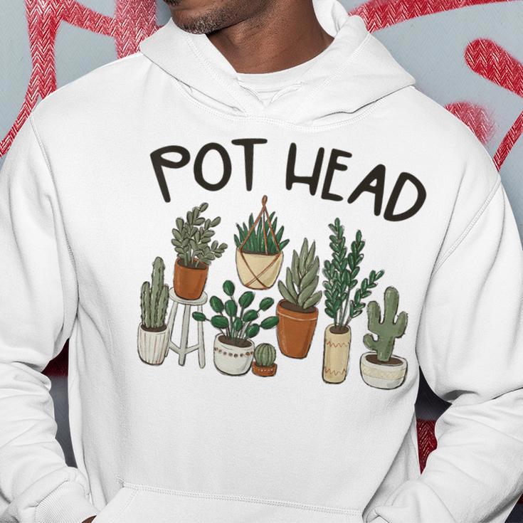 Plant Lover Gardener Pot Head Succulent Hoodie Unique Gifts