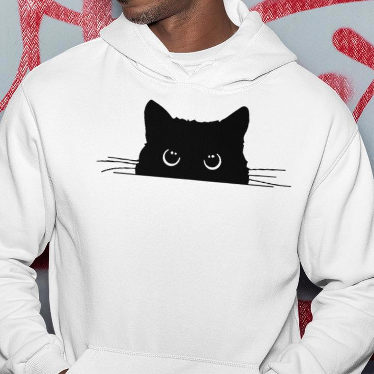 Pocket Black Cat Lover Women Hoodie Unique Gifts