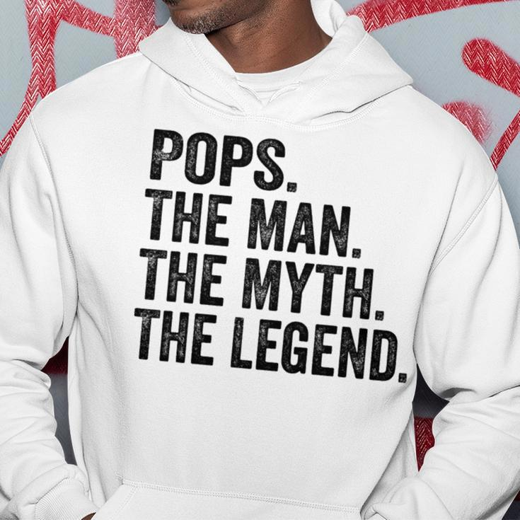 Pops Der Mann Der Mythos Die Legende Papaatertag Hoodie Lustige Geschenke