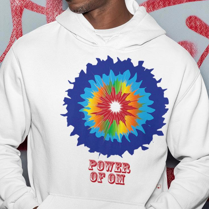 Power Of Om Colorful Tie Dye Yoga Gym Peace Hoodie Unique Gifts