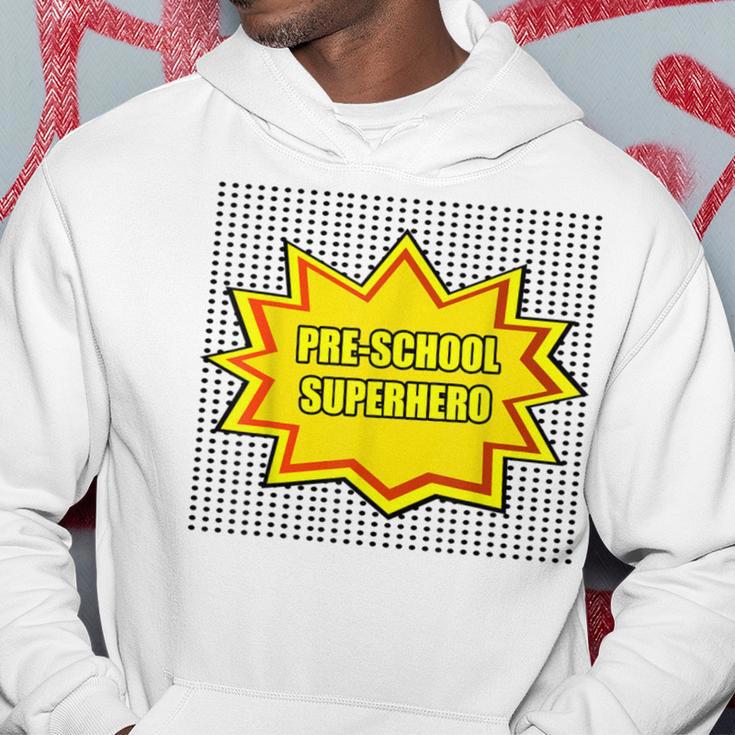 Pre-School Pre-K Superhero Comic Book Style School Hoodie Unique Gifts