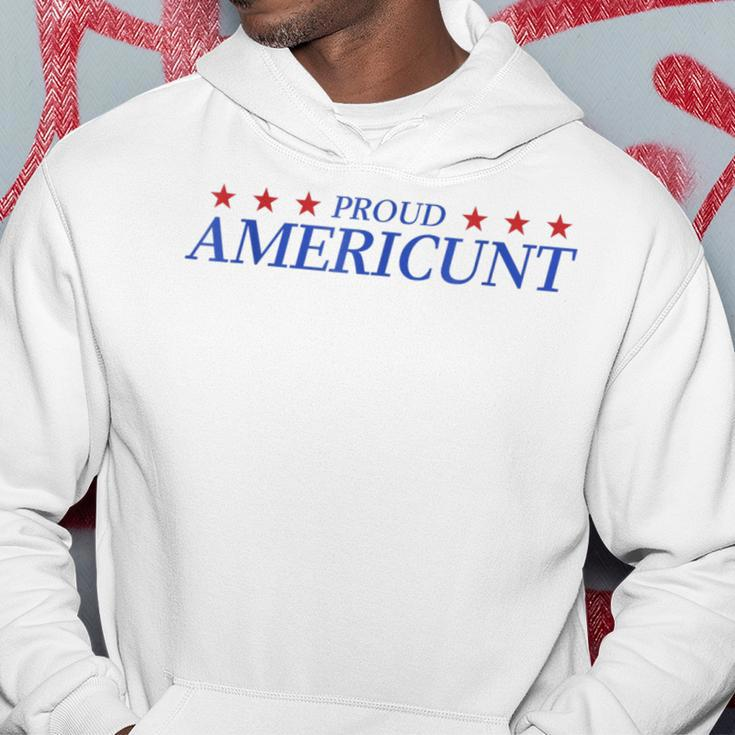 Proud Americunt American People Humor 2024 4Th Of July Hoodie Unique Gifts