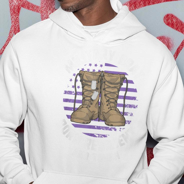 Purple Up Military Child Month Brat Born Resilient And Tough Hoodie Unique Gifts