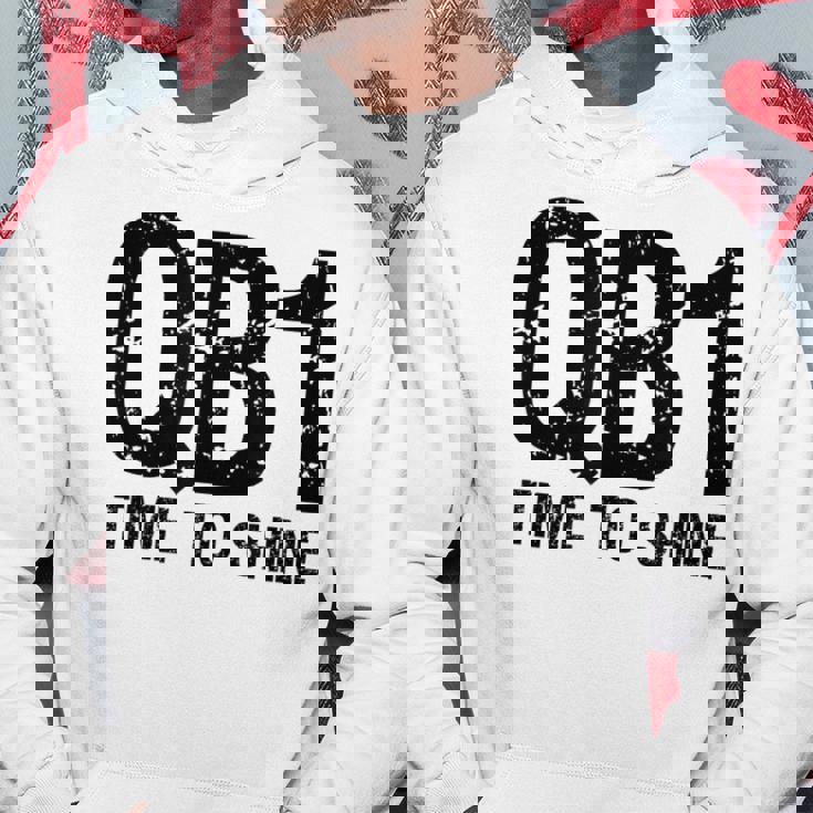 Qb1 Football Team Starting Quarterback Hoodie Unique Gifts