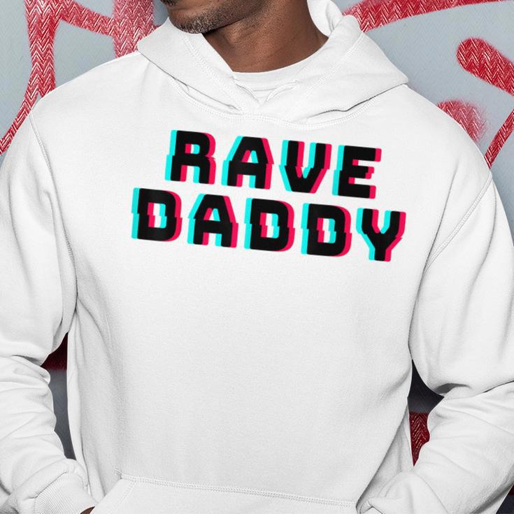 Rave Daddy Edm Music Festival Optical Illusion Father's Day Hoodie Unique Gifts