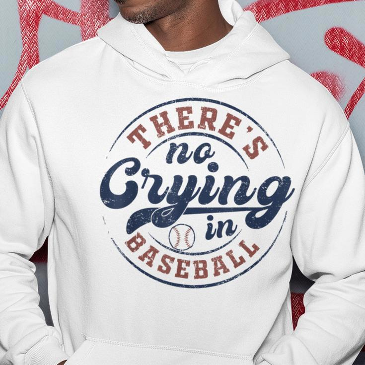 There Is No Crying In Baseball Game Day Baseball Hoodie Unique Gifts