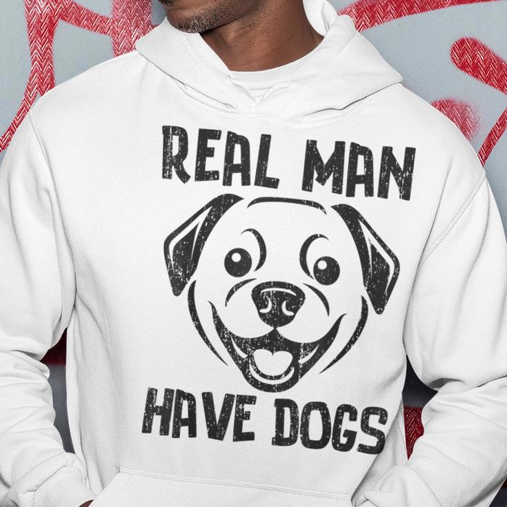 Real Have Dogs Hunde Hunde Papa Dog Geschenkidee Kapuzenpullover Lustige Geschenke