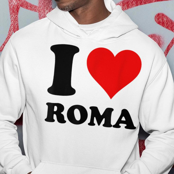 Red Heart I Love Roma Hoodie Unique Gifts