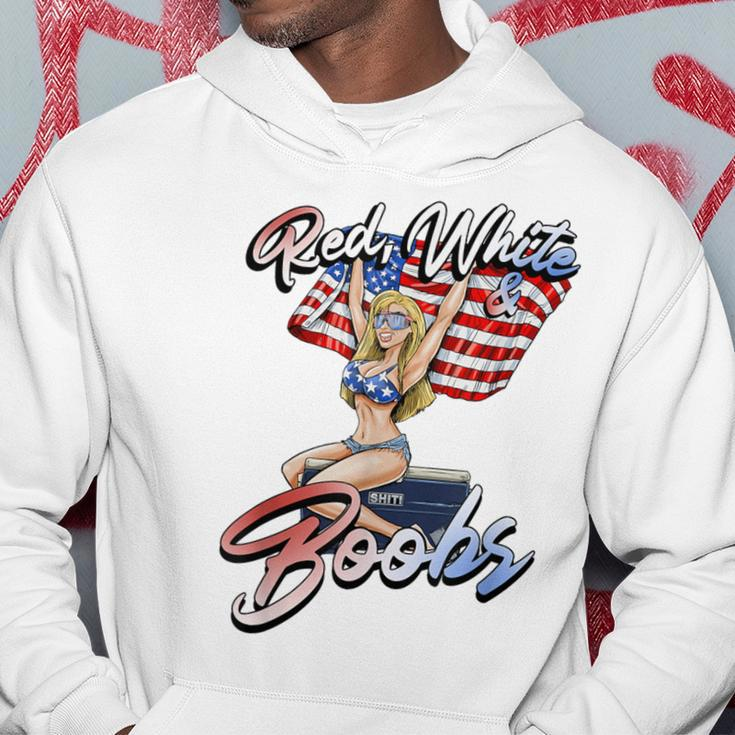 Red White And Boobs Shiti Coolers Happy 4Th Of July Hoodie Unique Gifts