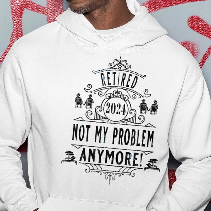 Retired Not My Problem Anymore 2024 Vintage Beach Bum L Hoodie Unique Gifts