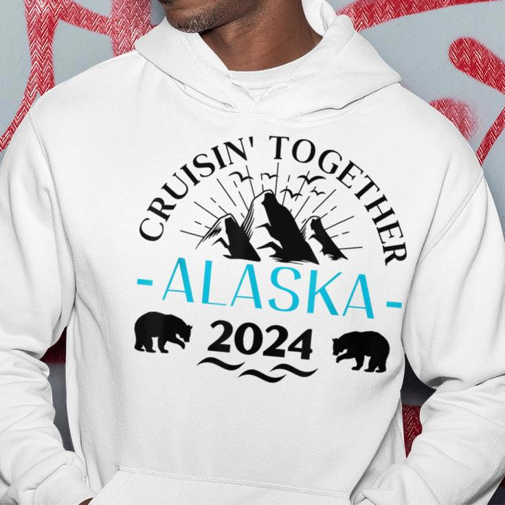 Retro Alaska Cruise 2024 Family Cruise 2024 Family Matching Hoodie Funny Gifts