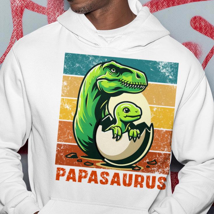 Retro Papasaurusatertag Bester Papa T-Rex Papa Dinosaur Kapuzenpullover Lustige Geschenke