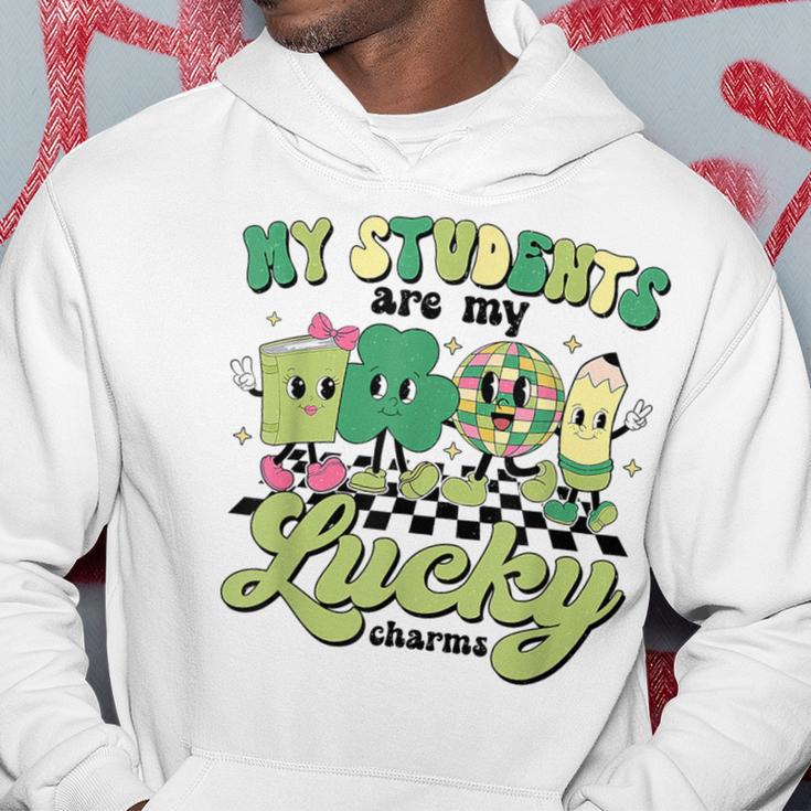 Retro My Students Are My Lucky Charms Disco Ball Teacher Hoodie Unique Gifts