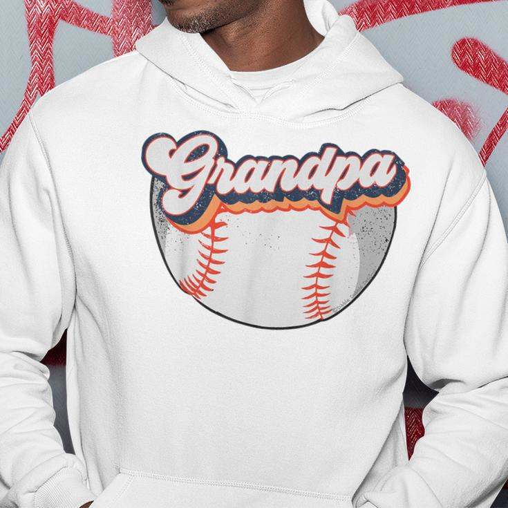 Retro Style Grandpa Baseball Softball Father's Day Grandpa Hoodie Unique Gifts