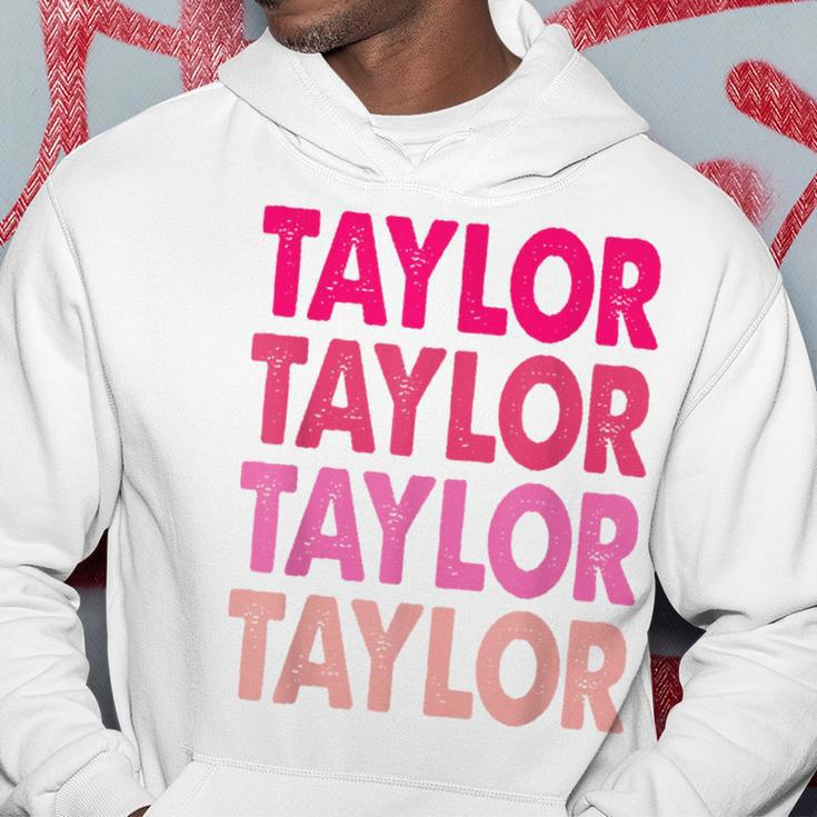 Retro Taylor Personalized Name I Love Taylor Hoodie Personalized Gifts