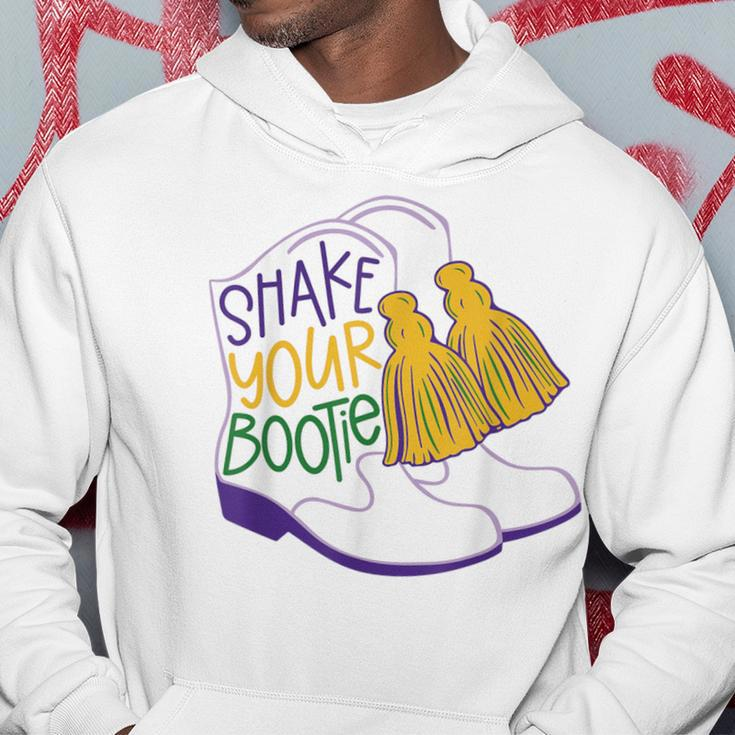 Shake Your Bootie Mardi Gras Bead Boot Carnival Celebration Hoodie Unique Gifts
