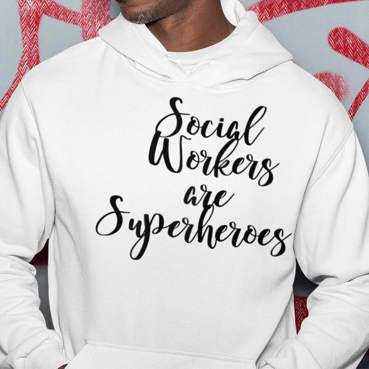 Social Workers Are Superheroes Hoodie Unique Gifts