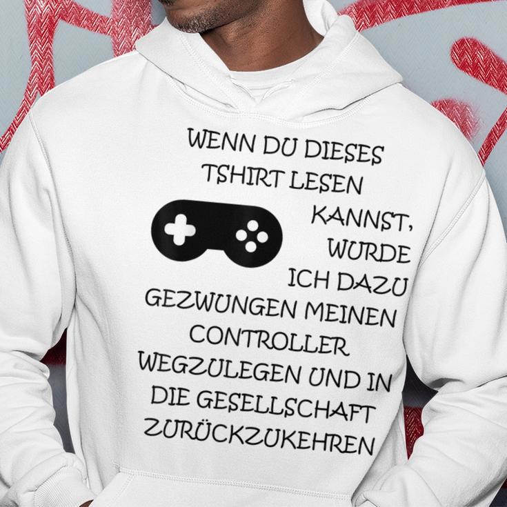 In Society Gezwung Gamer Hoodie Lustige Geschenke