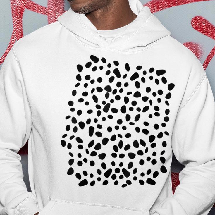 Spotted White With Black Polka Dots Dalmatian Hoodie Unique Gifts