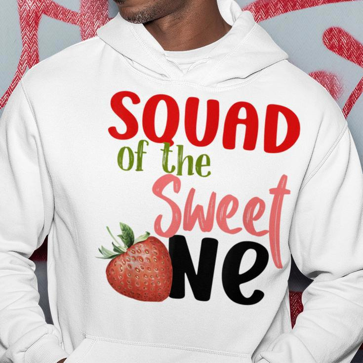 Squad The Sweet One Strawberry Birthday Family Party Hoodie Personalized Gifts