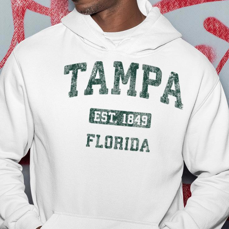 Tampa Florida Fl Vintage Athletic Sports Hoodie Unique Gifts