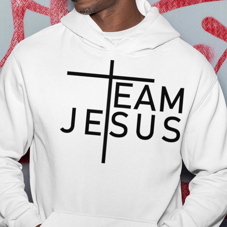 Team Jesus Cross Religion Jesus Believe Hoodie Lustige Geschenke