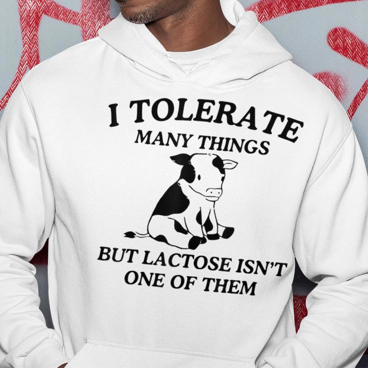 I Tolerate Many Things But Lactose Isn't One Of Them Hoodie Funny Gifts