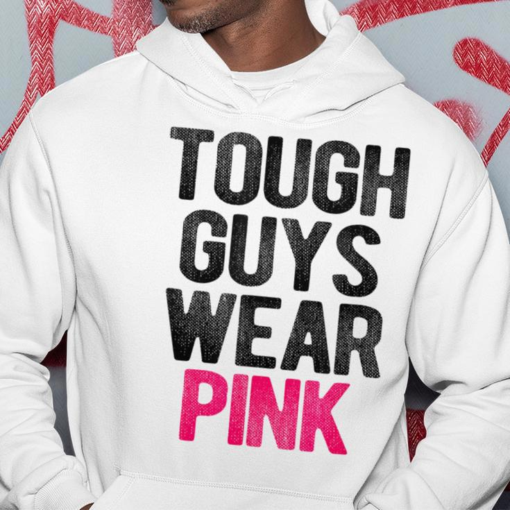 Tough Guys Wear Pink Tough Beast Cancer Awareness Guy Hoodie Personalized Gifts