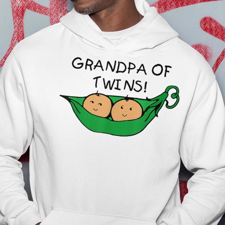 Two Peas In A Pod Grandpa Of Twins Hoodie Unique Gifts